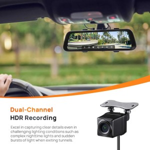 دوربین خودرو سونتی می مدل Rearview Dash Cam S500 set